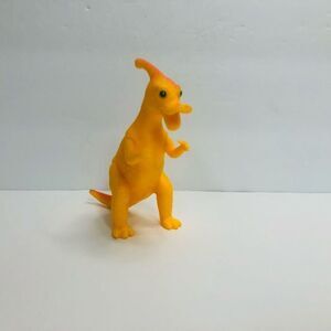 dinosaur yellow toy figure hard rubber 4 inch tall prehistoric educational toy